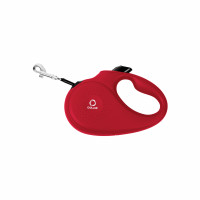 Поводок-рулетка COLLAR Красный, Пластик, S (500 см) для собак до 15 кг