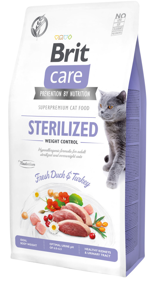 Brit Care Cat GF Sterilized Weight Control,  7кг (контроль веса д/стерилизованных)