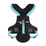 Шлея WAUDOG Nylon с QR паспортом, безопасная, металлическая пряжка-фастекс Голубой, Нейлон, Обхват груди 40-55 см