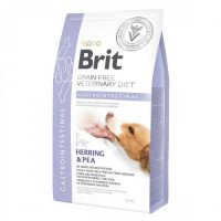 Brit GF VetDiets Dog Gastrointestinal 2 kg при нарушениях пищеварения  с селедкой, лососем, горохом