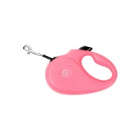 Поводок-рулетка COLLAR Розовый, Пластик, S (500 см) для собак до 15 кг