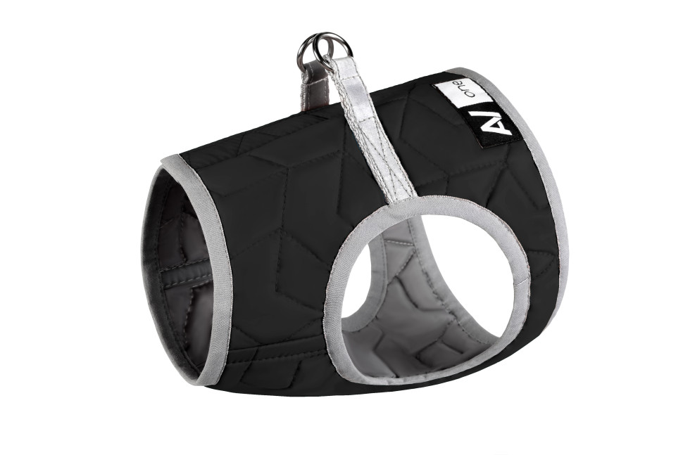 Шлея AiryVest ONE  Черный, Нейлон, Обхват груди 40-45 см