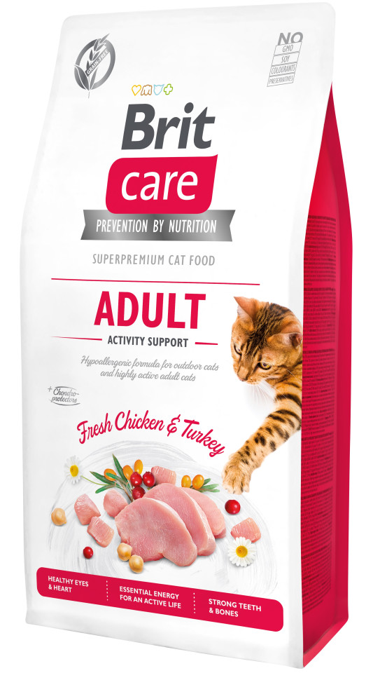Brit Care Cat GF Adult Activity Support, 7кг (поддержка активности д/взрослых котов)