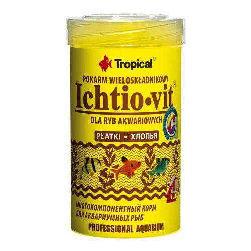 Ichtio-vit   100ml /20g (хлопья) основ. корм для всех видов рыб