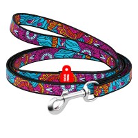 Поводок WAUDOG Nylon, рисунок  "Лето" Разноцветный, Нейлон (122 см)