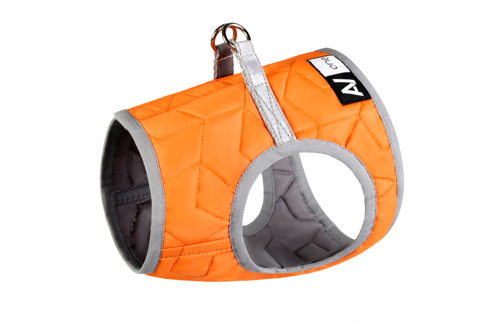 Шлея AiryVest ONE  Оранжевый, Нейлон, Обхват груди 46-50 см