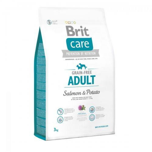 Brit  Care GF Adult Salmon & Potato 3 kg  (д/собак весом до 25 кг)