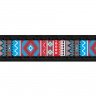 Ошейник WAUDOG Design, рисунок "Этно" Черный, кожа, Размер: L (46-60 см)
