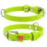 Ошейник WAUDOG Glamour без украшений  Салатовый, кожа, Размер: XS (18-21 см)