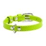 Ошейник WAUDOG Glamour без украшений  Салатовый, кожа, Размер: XS (18-21 см)