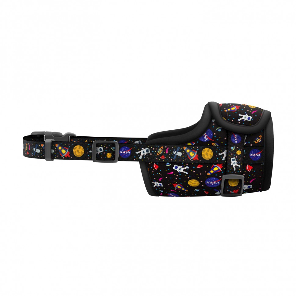 Намордник WAUDOG Nylon, рисунок "NASA" Разноцветный, нейлон, обхват морды: 35-43 см