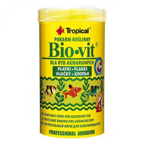 Bio-vit   250ml /50g (хлопья)растит. корм для всех видов рыб