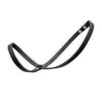 Намордник-петля CoLLaR черный, кожа, обхват морды: 25-35 см