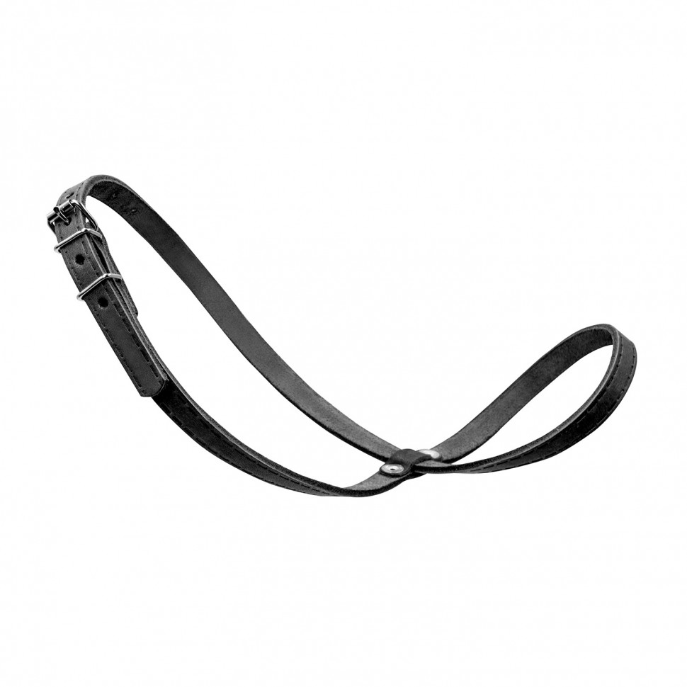 Намордник-петля CoLLaR черный, кожа, обхват морды: 25-35 см
