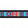 Ошейник WAUDOG Design, рисунок "Этно" Черный, кожа, Размер: XS (19-25 см)