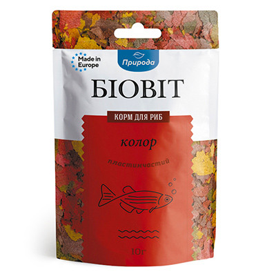 Корм "Биовит"д/рыб Колор, пластинчатый 10г.