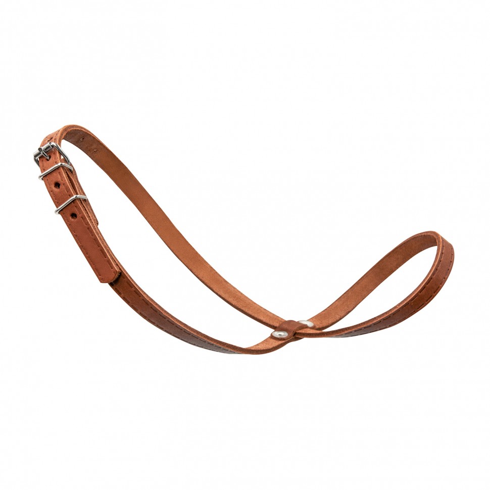 Намордник-петля CoLLaR коричневый, кожа, обхват морды: 25-35 см