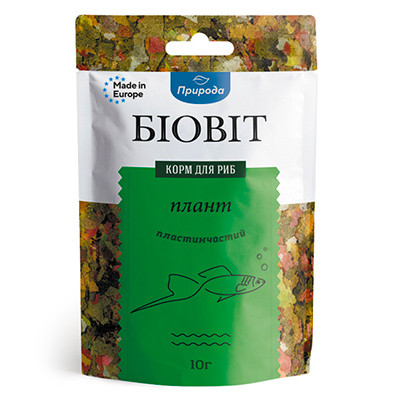 Корм "Биовит"д/рыб Плант, пластинчатый 10г.