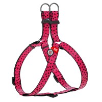 Шлея WAUDOG Nylon с QR паспортом, рисунок "Арбуз"  Разноцветный, нейлон, Обхват груди 60-90 см