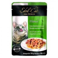Edel Cat pouch 100g. индейка и утка в соусе
