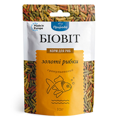 Корм "Биовит"д/рыб  Золотые рыбки, гранулированный 10г.