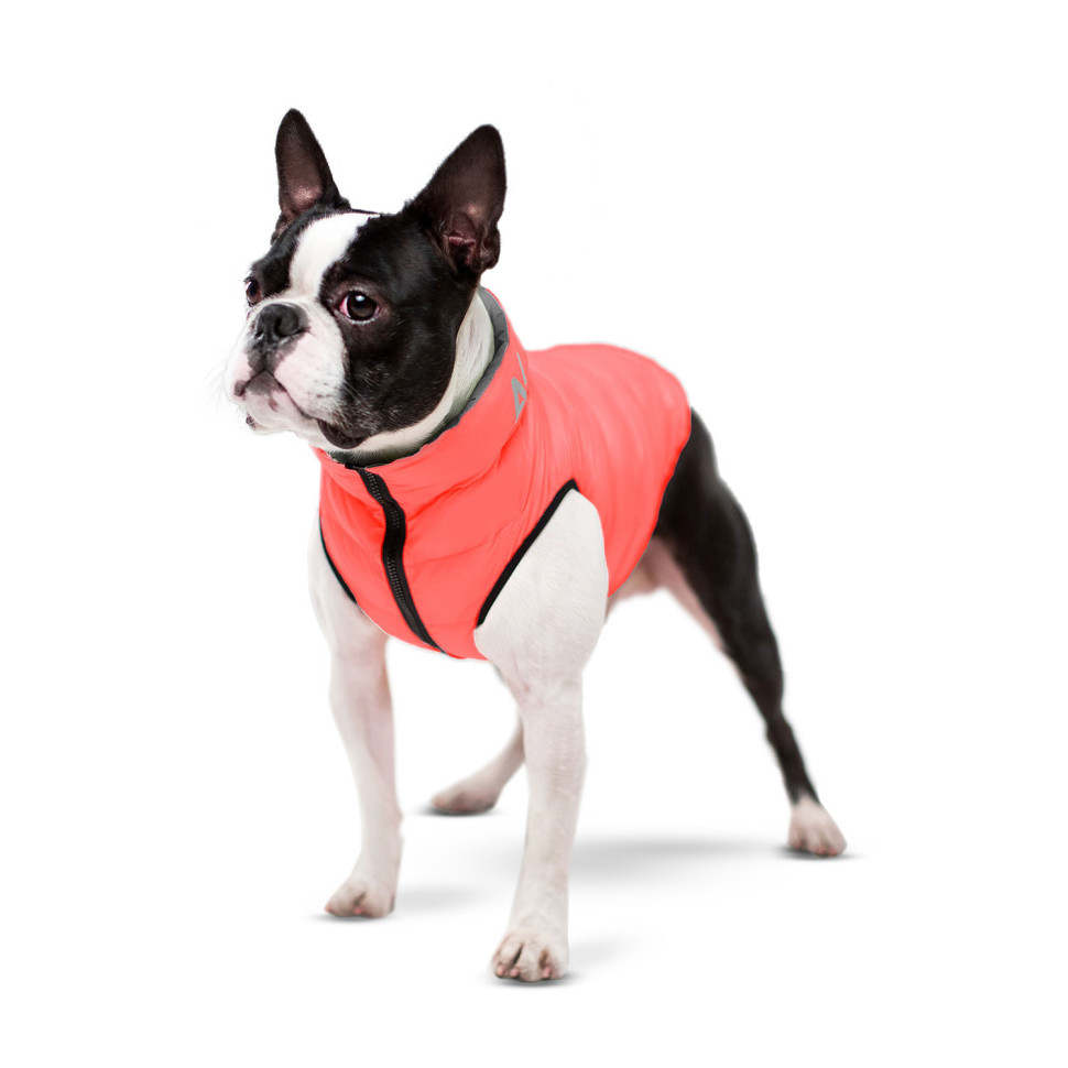 Двусторонняя курточка для собак AiryVest кораллово-серая, размер XS30, 1669