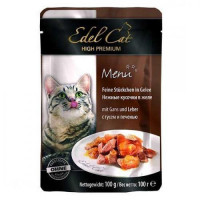 Edel Cat pouch 100g. гусь и печень в желе