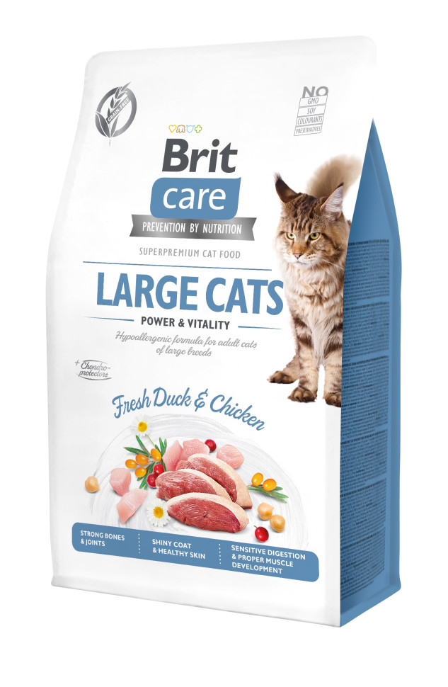 Brit Care Cat GF Large cats Power & Vitality, 0,4кг (д/кошек крупных пород)