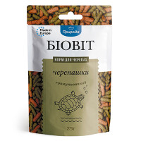 Корм "Биовит"д/рептилий  Черепашки, гранулированный 25г.