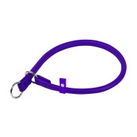Ошейник-удавка WAUDOG Glamour рывковый Фиолетовый, кожа, Размер: L (60 см)