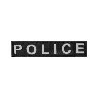 Сменная надпись "POLICE" для шлеи DOG Extremе POLICE N 3, 4, 5 Черный, нейлон