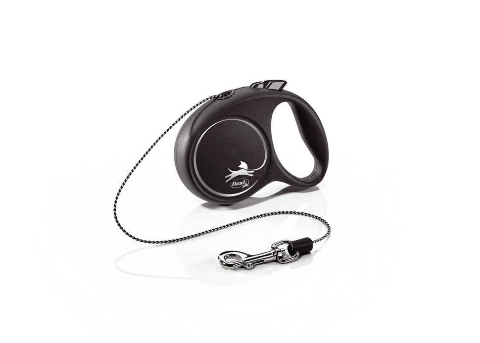Рулетка BLACK DESIGN XS 3м (трос) черная