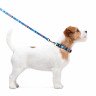 Поводок WAUDOG Nylon, рисунок  "Этно синий" Разноцветый, нейлонXS (122 см)