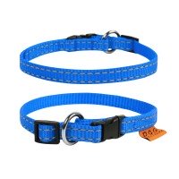 Ошейник DOG Extreme одинарный нейлон, регулируемая длина синий, нейлон, Размер: XS (23-35 см)