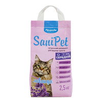 Наполнитель бентонитовый SANI PET средний с лавандой 2,5кг