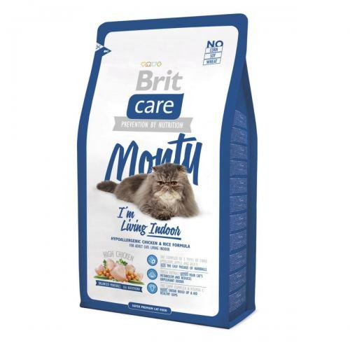 Brit Care Cat 2 kg Monty I am Living Indoor (д/кошек живущих в помещении)