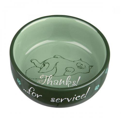 Миска керам. д/кот. "Thanks for Service" 0,3л/11см