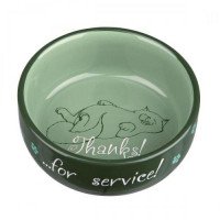 Миска керам. д/кот. "Thanks for Service" 0,3л/11см