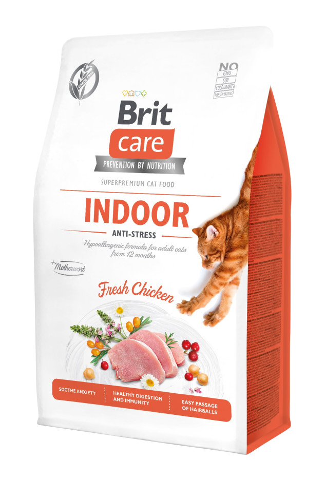 Brit Care Cat GF Indoor Anti-stress, 0,4кг (антистресс)