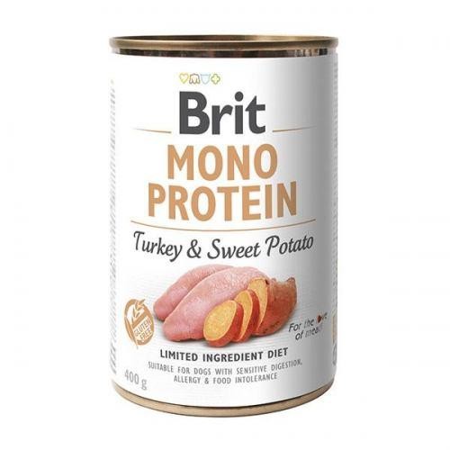 Brit Mono Protein Dog k 400 g с индейкой и бататом