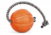 Мячик со шнуром для собак мелких пород LIKER Cord 5, Оранжевый, 6285