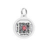 Адресник WAUDOG Smart ID с QR паспортом, премиум, рисунок "Горох"
