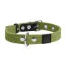 Ошейник двойной CoLLaR зеленый, брезент, Размер: s (31-41 см)