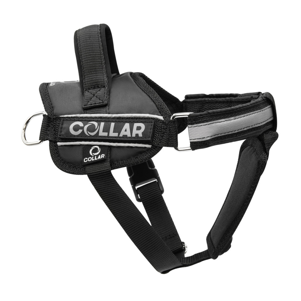 Шлея DOG Extreme серия POLICE  N 1 черный, нейлон, Обхват груди 55-75 см