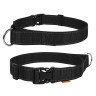 Ошейник DOG Extreme с ручкой, двойной нейлон черный, нейлон, Размер: XL (55-75 см)