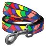 Поводок WAUDOG Nylon, рисунок "Витраж"  Разноцветый, нейлонXS (122 см)