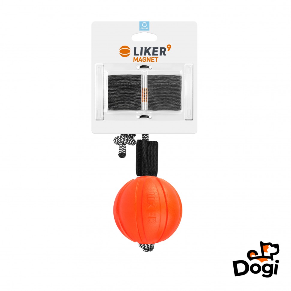 Мяч для собак LIKER MAGNET, Оранжевый, 6291