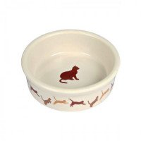 Миска керам. д/кот. с кошкой 0,25л/11см