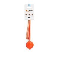 Мячик на ленте для собак мелких пород LIKER Line 5, Оранжевый, 6286