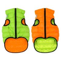 Двусторонняя курточка для собак AiryVest оранжево-cалатовая, размер M50, 1631